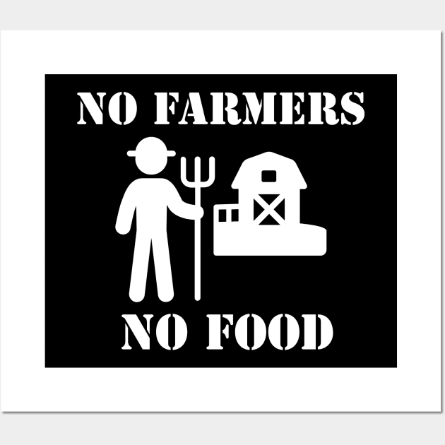 No Farmers No Food Wall Art by evokearo